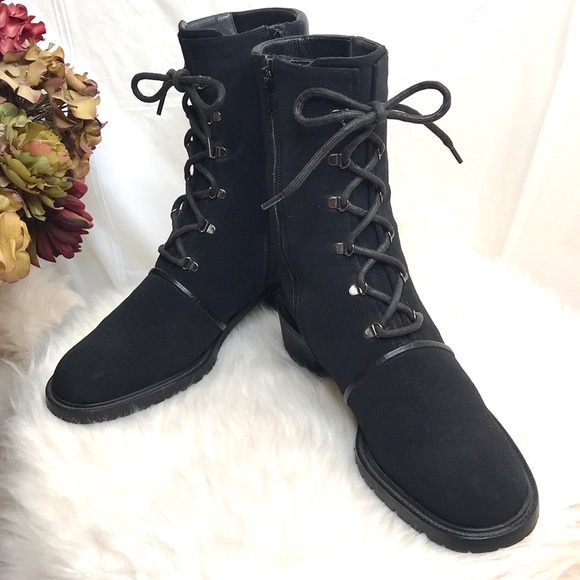 fabric combat boots